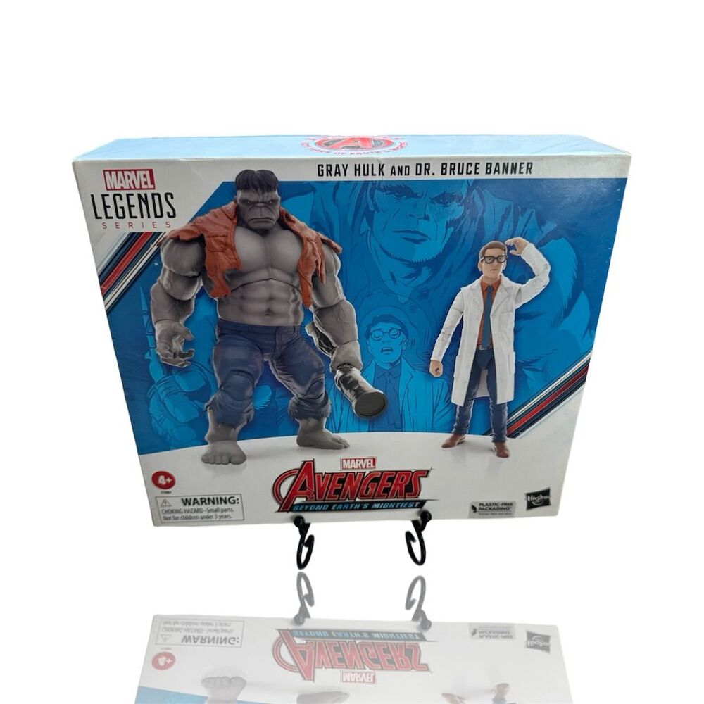 Marvel Legends Gray Hulk & Dr. Bruce Banner Action Figures Set: Hasbro